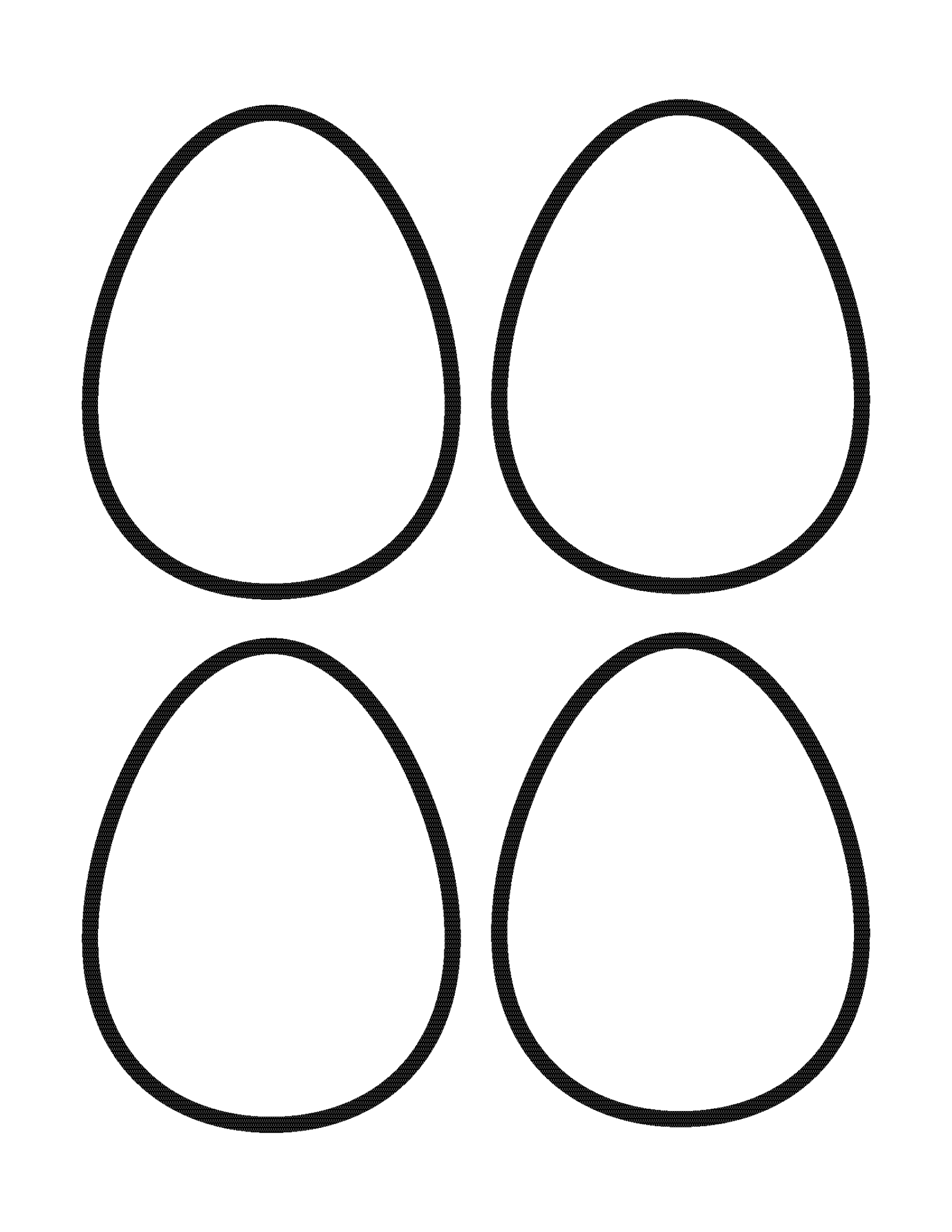 Easter Egg Outlines Gift Of Curiosity