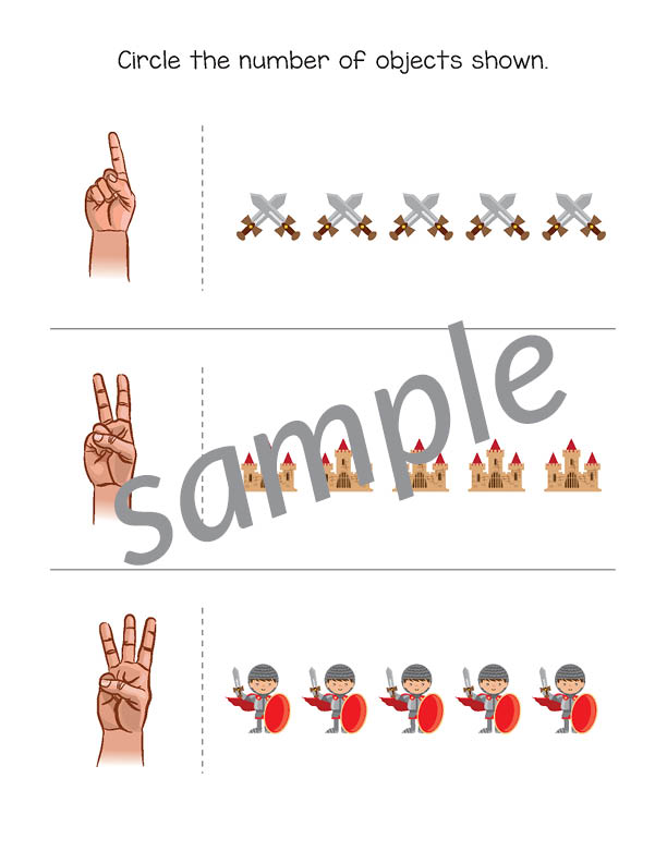 Knights and Dragons Toddler Skills Pack - Image 11