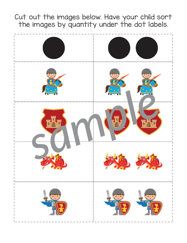 Knights and Dragons Toddler Skills Pack - Image 10
