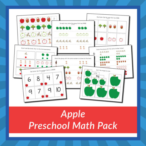 Apple Preschool Math Skills Pack store product image 1