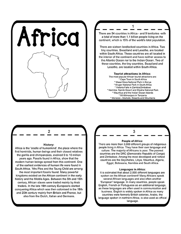 Continents Lapbook - Image 5