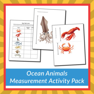 Ocean Animals Measurement Activity Pack