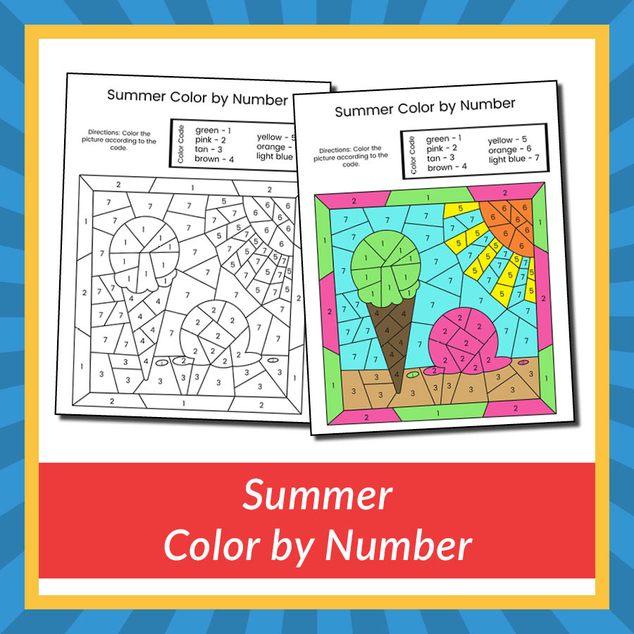 Summer Color by Number - Gift of Curiosity