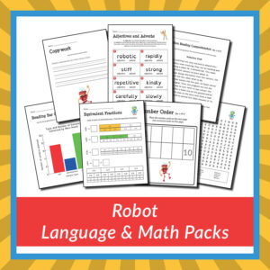 Robot Language and Math Packs