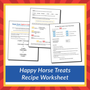 Happy Horse Treats Recipe Worksheet