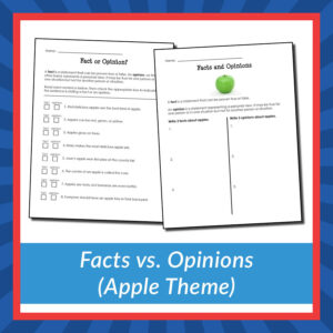 Facts vs. Opinions (Apple Theme)