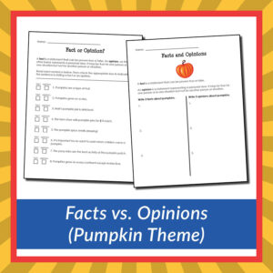 Facts vs. Opinions (Pumpkin theme)