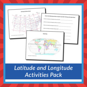 Latitude and Longitude Activities Pack