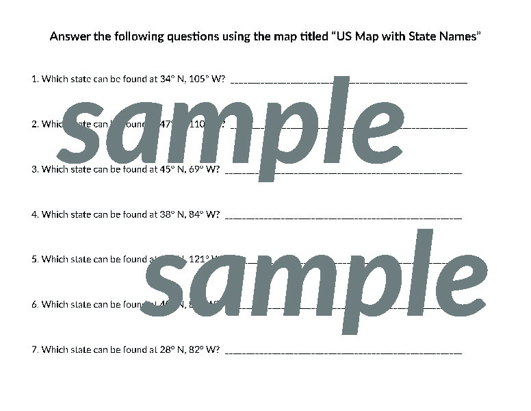 Latitude and Longitude Activities Pack - Image 5