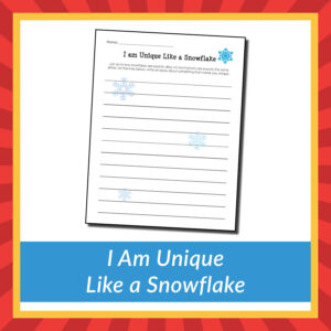 I Am Unique Like a Snowflake (writing prompt)
