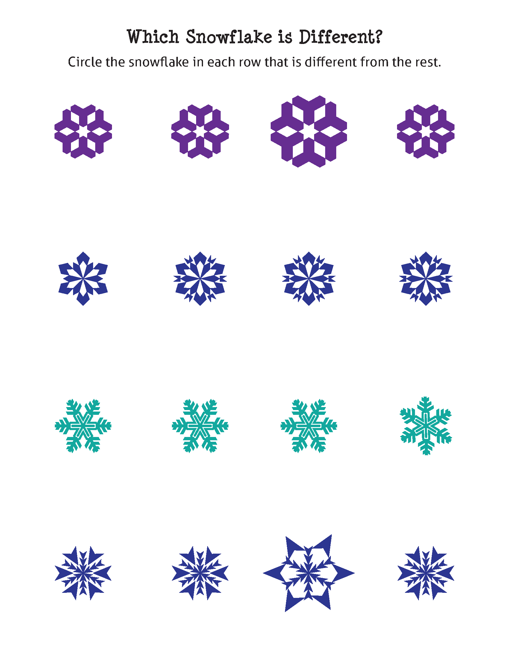Which Snowflake Is Different? - Image 2