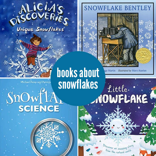 Children's books about snowflakes that cover the science, beauty, and wonder of these amazing winter crystals. #winter #snowflakes #giftofcuriosity #booklist || Gift of Curiosity
