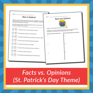 Facts vs. Opinions (St. Patrick's Day theme)