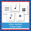 Music Symbols 3-Part Cards - Gift of Curiosity