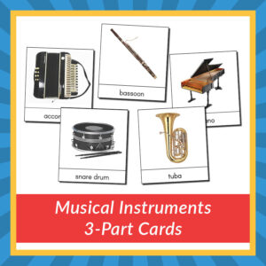 Musical Instruments 3-Part Cards