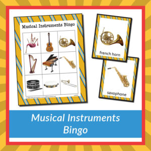 Musical Instruments Bingo