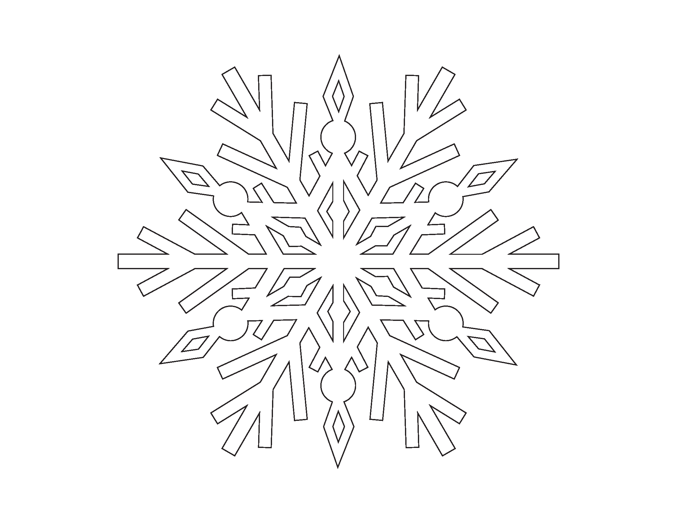 Snowflake Coloring Pages - Image 2