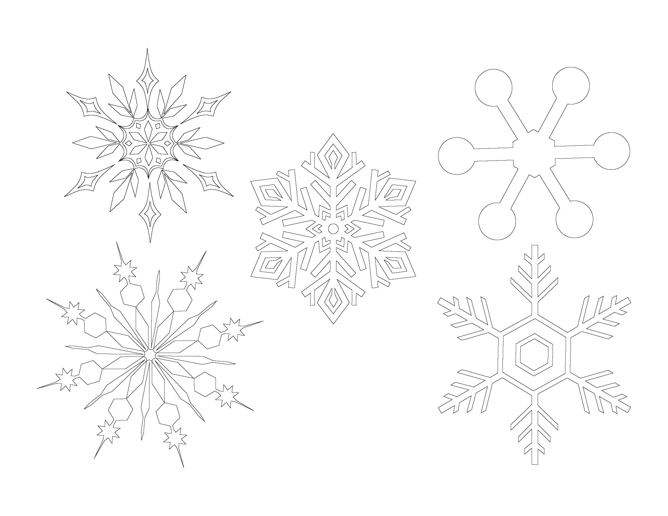 Snowflake Coloring Pages - Image 4