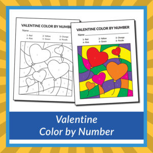 Valentine Color by Number