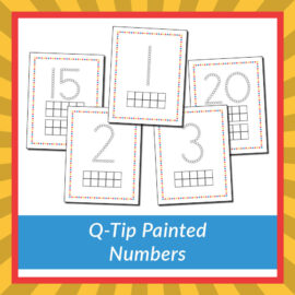 Q-Tip Painted Numbers - Gift of Curiosity
