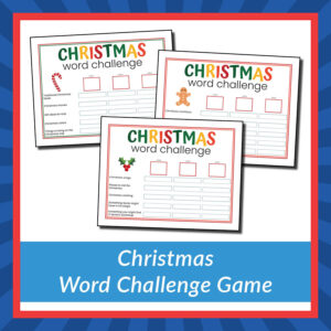 Christmas Word Challenge Game