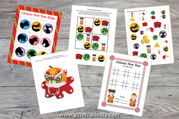 Chinese New Year Printables Bundle: fun and games that stimulate critical thinking and cognitive skills