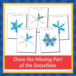 Draw the Missing Part of the Snowflake