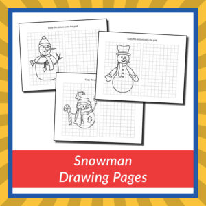 Snowman Drawing Pages